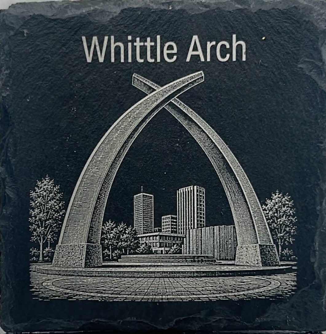 Whittle Arch engraving on slate
